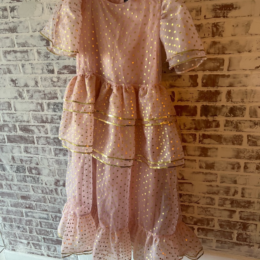 Fairy Godmother/ pink witch  Sister Jane Pink Organza  Dress L - Picture 2 of 7